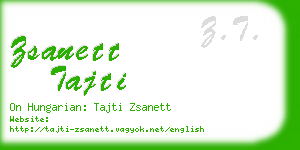 zsanett tajti business card